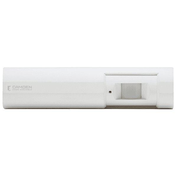 Camden: PIR REQUEST TO EXIT Detector, white, w/ wiring terminal 12/24 VDC.
